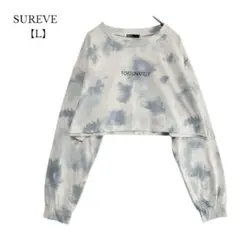 【SUREVE／シュリーブ】ショート丈　ロンT　ダイダイ柄　Lサイズ
