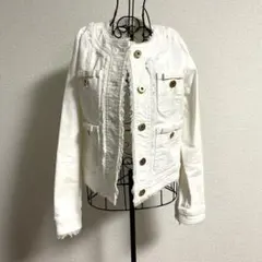 新品未使用 タグ付 ローズティアラ チュニック カットソー チェック 46 白 新品未使用 タグ付 ローズティアラ チュニック カットソー