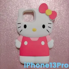 iPhone13Pro スマホケース キティちゃん シリコンケース