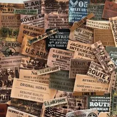 革タグ　111702茶系ランダムcut 70個‼︎ レザー　デニムリメイク