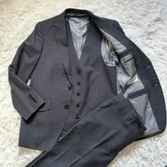 JOHN PEARSE London 3ピース92A5チャコールグレー シルク混のサムネイル