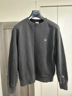 Champion 　XLサイズ　定番のブラック　シンプルワンポイント　スウェット