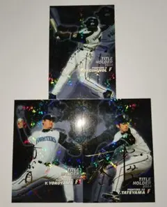 プロ野球チップス2005　セギノール、横山、建山　日本ハム金サインセット