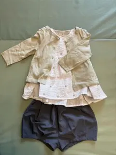 プティマイン　夏物洋服セット　80cm