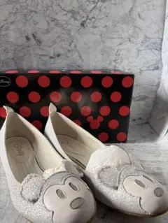 DIANA×Disney コラボ パンプス ミッキー＆ミニー フラットシューズ