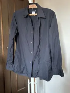 agnis b. 長袖シャツ サイズ2 ブラック