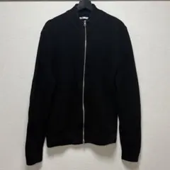 ZARA ドライバーズニット ダブルジップ ブラック