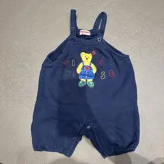 ミキハウス ネイビー オーバーオール 80