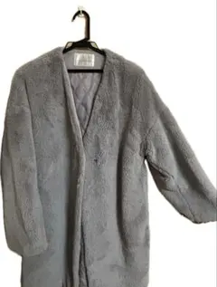 グレー フリース ロングコート continuier de NICE CLAUP