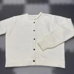 GRL スリットネックニットトップス　アイボリー