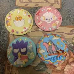 サンリオキャラクターズ 刺繍缶バッジ　ディズニー
