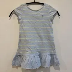 ラルフローレン　ボーダー　ワンピース　Ｔシャツ　 4/4t 100 110サイズ
