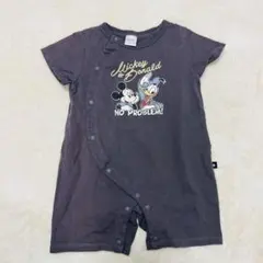 futafuta ディズニー ミッキー ドナルド ロンパース 半袖 80サイズ