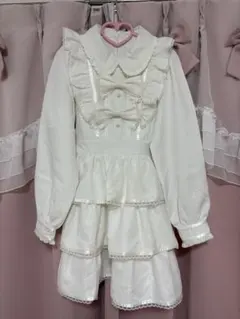 ♡Honey Cinnamon♡リボン付きドットチュールワンピース