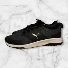 ⑫新品タグ付き✨Puma ブラックゴルフシューズ　２９㌢　スパイクレススニーカー