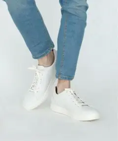 【ほぼ新品】クラークス　アンコスタレース　ホワイト　UK7.5
