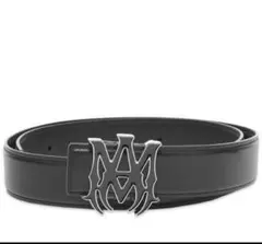 【SaLe 即日発送】AMIRI Black Leather Logo Belt