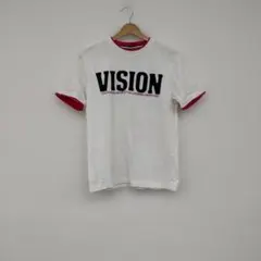 □VISION STREET WEAR 半袖Tシャツ M ホワイト/レッド