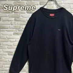 439【人気即完売品】シュプリーム♤刺繍スモールボックスロゴ　長袖Tシャツ