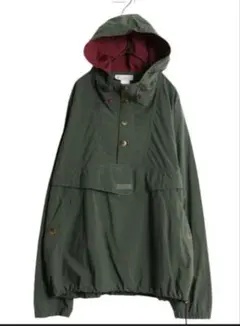 90s コロンビア ナイロン アノラック フード パーカー　カーキグリーン