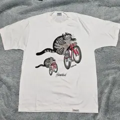 クレイジーシャツ　猫 両面プリント Tシャツ ハワイ レトロ 半袖 Mのサムネイル