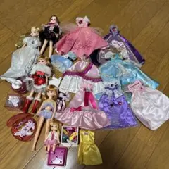リカちゃん人形セットと衣装　ドレス　プリンセス　夢みるお姫様