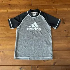 adidas ラッシュガード 150 グレー/ブラック