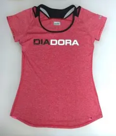 DIADORA レディース 半袖 Tシャツ L レッドのサムネイル