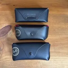 Ray-Ban レザー メガネケース 3個セット