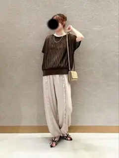 SACRA RUSTIC LINEN TOP アッシュベージュ - メルカリ