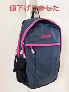 【再値下げ】　Coleman ネイビー/ピンク リュック