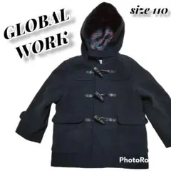 GLOBAL WORK（グローバルワーク）キッズ ダッフルコート 110 黒