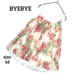 バイバイ キャミソール トップス 花柄 上品 綺麗め 華やか 春夏 フリル M