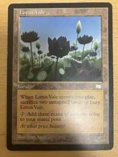 MTG 水蓮の谷間 Lotus Vale 英語 1枚 ウェザーライト