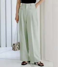 ハイウエストパンツ スラックス