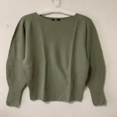 UNIQLO オリーブグリーン 長袖セーター M 綿100%