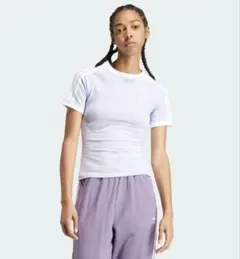 adidas 3-STRIPES SLIM RAGLAN TEE サイズL