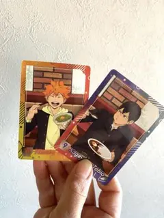 ハイキュー　すき家　コラボハイキューカード　日向　影山