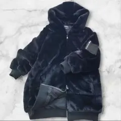 【極美品】ZARA ザラ L-XL ファー ボンバー ジャケット　ボア コート
