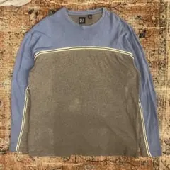 90s OLD GAP 長袖 Tシャツ ロンT 紺タグ 切替 バイカラーのサムネイル