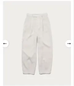 ホワイト ワイドパンツ ハイウエスト