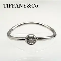 ティファニーTIFFANYダイヤ リング ウェーブ シングルロウ 約11号 エルサ・ペレッティ ウェーブ シングルロウ リング ダイヤモンド
