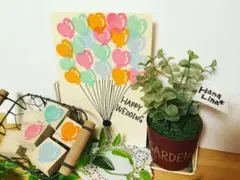 結婚式　ウェディングツリー　ウェディングバルーン　風船スタンプ　芳名帳