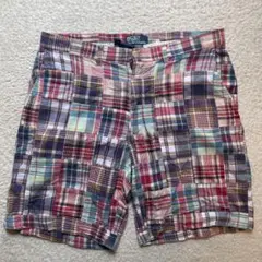 ラルフローレン パッチワーク ショーツ W36 チェック Poloのサムネイル