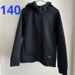 UNIQLO ストレッチ　ドライ　パーカー　140 黒
