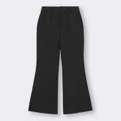 【ジーユー】ストレッチフレアパンツ オールシーズン オフィス ストレッチ素材