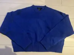 FOREVER 21 クルーネック セーター S ロイヤルブルー