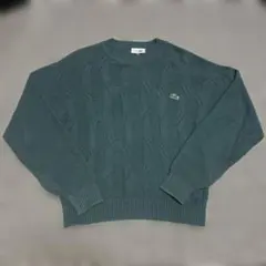 70s～80s Lacoste Chemise ケーブルニット セーター