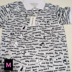 GOLF PARTNER オリジナル メンズ 総柄ポロシャツ Ｍサイズ