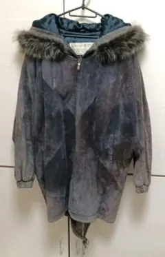 HARAJUKU MOTHER ファー付きフード コート ピッグスキン 革